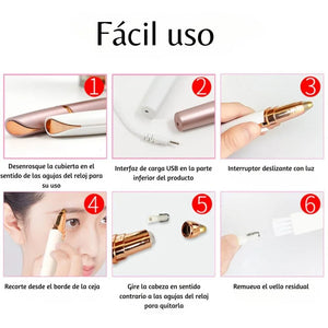 DEPILADOR DE CEJAS RECARGABLE