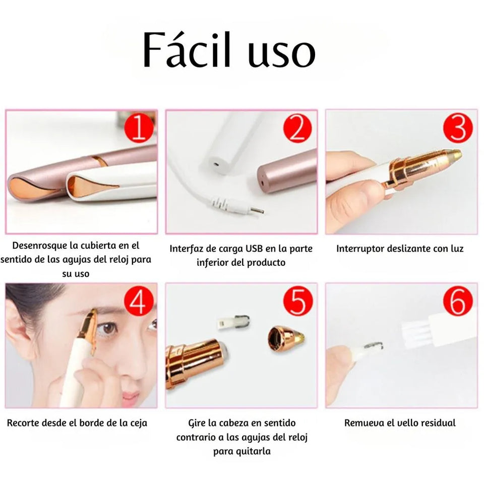DEPILADOR DE CEJAS RECARGABLE